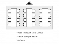 10x20 Banquet Table Layout 1673375002 10x20 Pop-Up Frame Tent