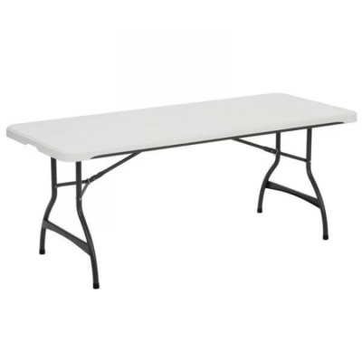 example image of a 6x30 Banquet Table Rental a rectangular table with a white background